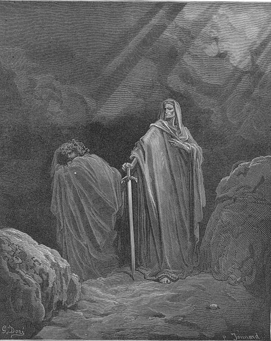 Wikioo.org - The Encyclopedia of Fine Arts - Painting, Artwork by Paul Gustave Doré - This said, they both betook them several ways