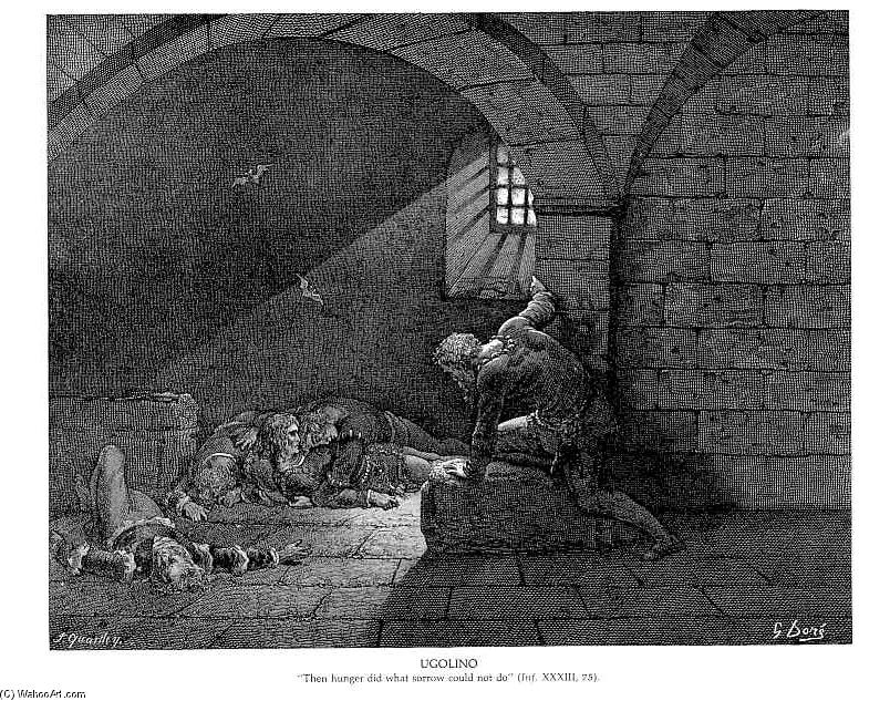 WikiOO.org - אנציקלופדיה לאמנויות יפות - ציור, יצירות אמנות Paul Gustave Doré - Ugolino