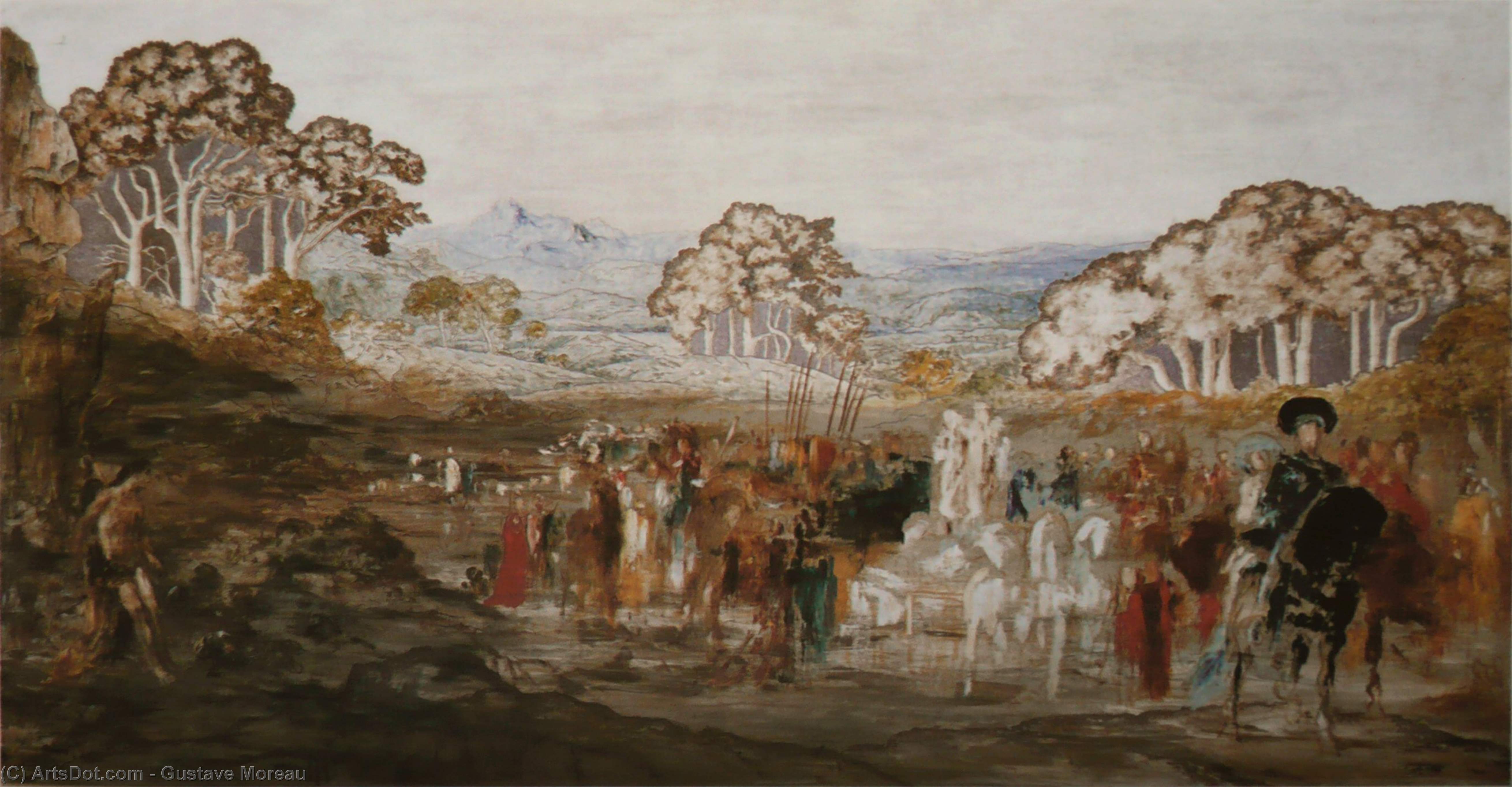 Wikioo.org – La Enciclopedia de las Bellas Artes - Pintura, Obras de arte de Gustave Moreau - el Hijo Pródigo