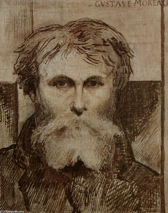 WikiOO.org - Enciklopedija dailės - Tapyba, meno kuriniai Gustave Moreau - Self-Portrait
