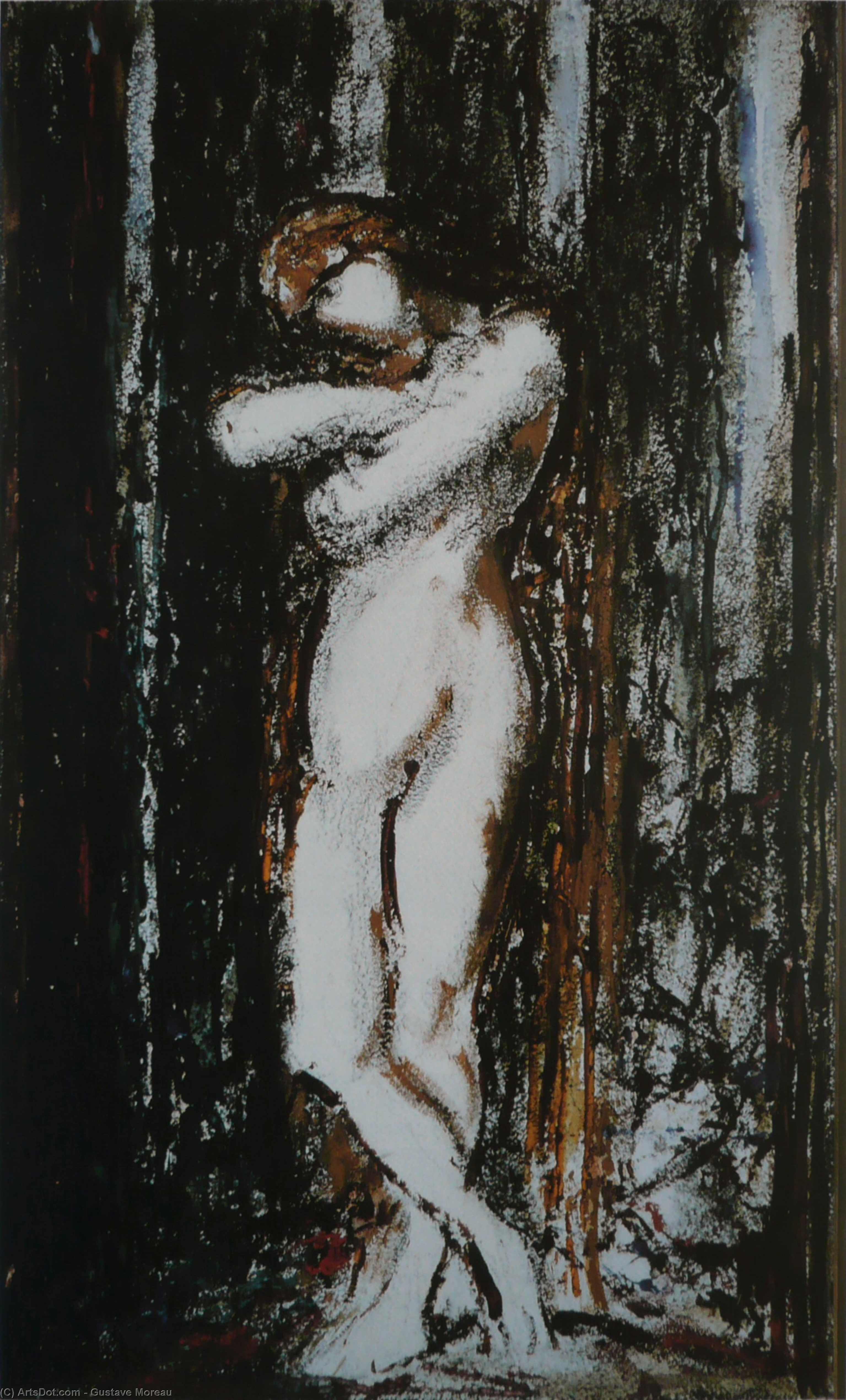 WikiOO.org - Enciclopedia of Fine Arts - Pictura, lucrări de artă Gustave Moreau - Nu. Draft
