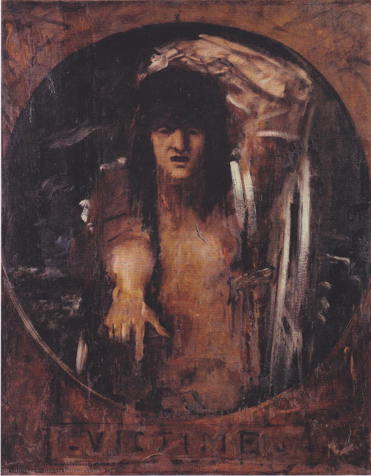 WikiOO.org - Encyclopedia of Fine Arts - Maľba, Artwork Gustave Moreau - Victim