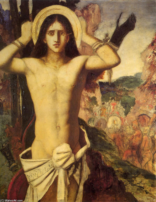 Wikioo.org – L'Enciclopedia delle Belle Arti - Pittura, Opere di Gustave Moreau - santo sebastiano