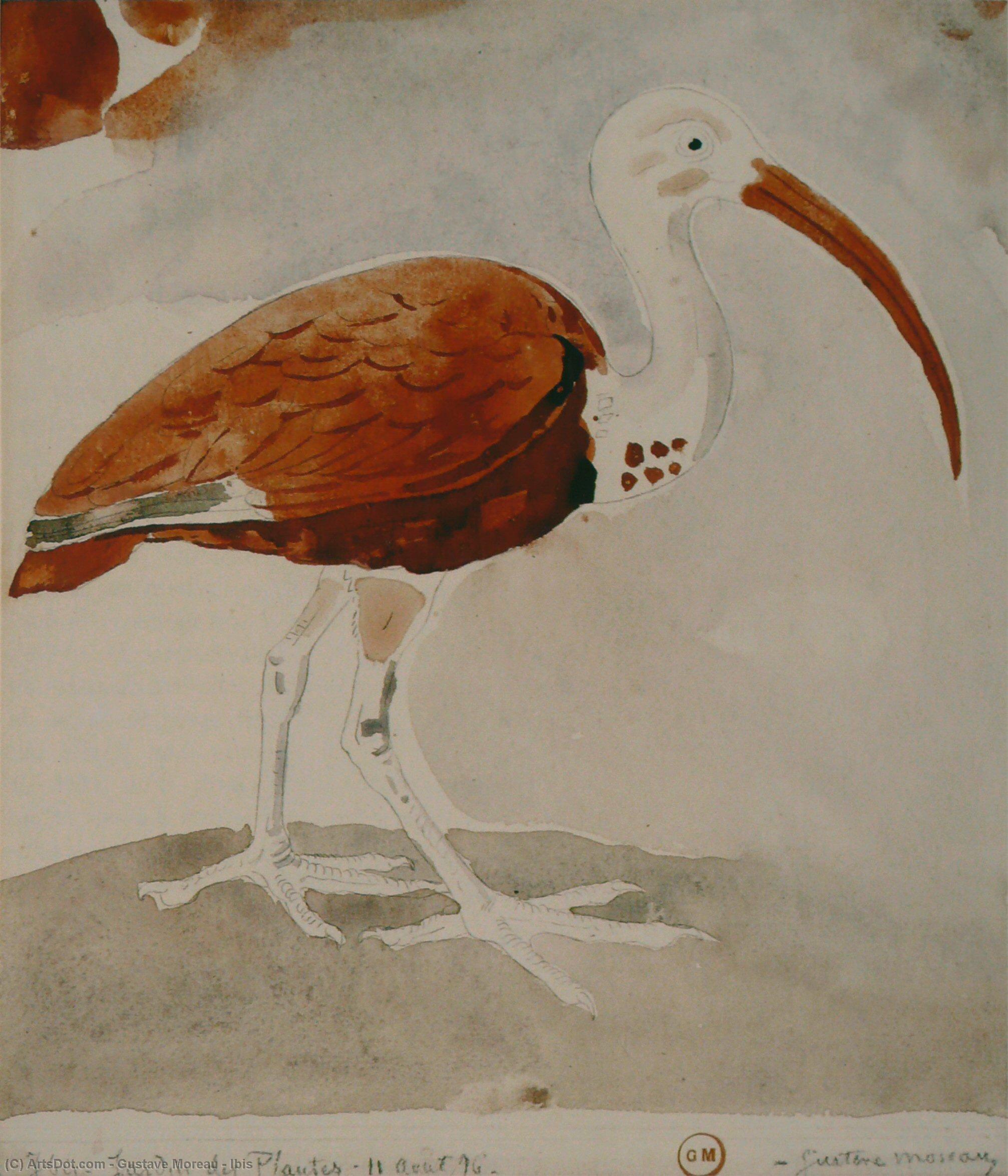 WikiOO.org - Encyclopedia of Fine Arts - Malba, Artwork Gustave Moreau - Ibis