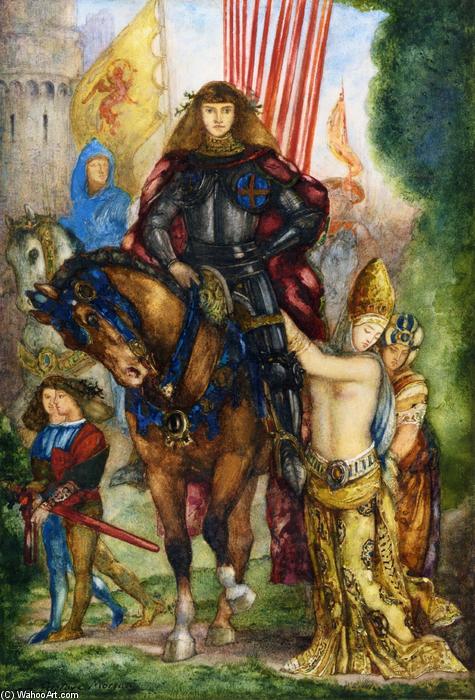 WikiOO.org - Encyclopedia of Fine Arts - Lukisan, Artwork Gustave Moreau - Rea and Captives