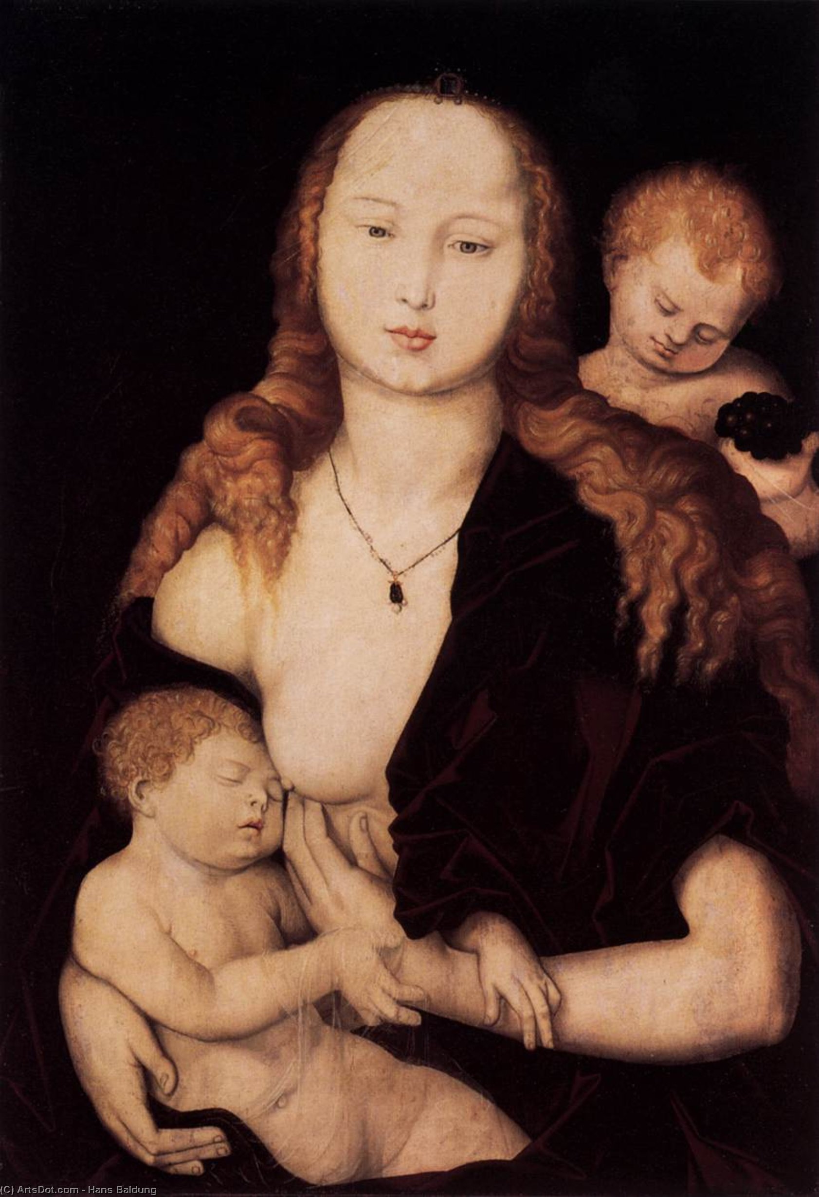 Wikioo.org - The Encyclopedia of Fine Arts - Painting, Artwork by Hans Baldung - Virgin and Child