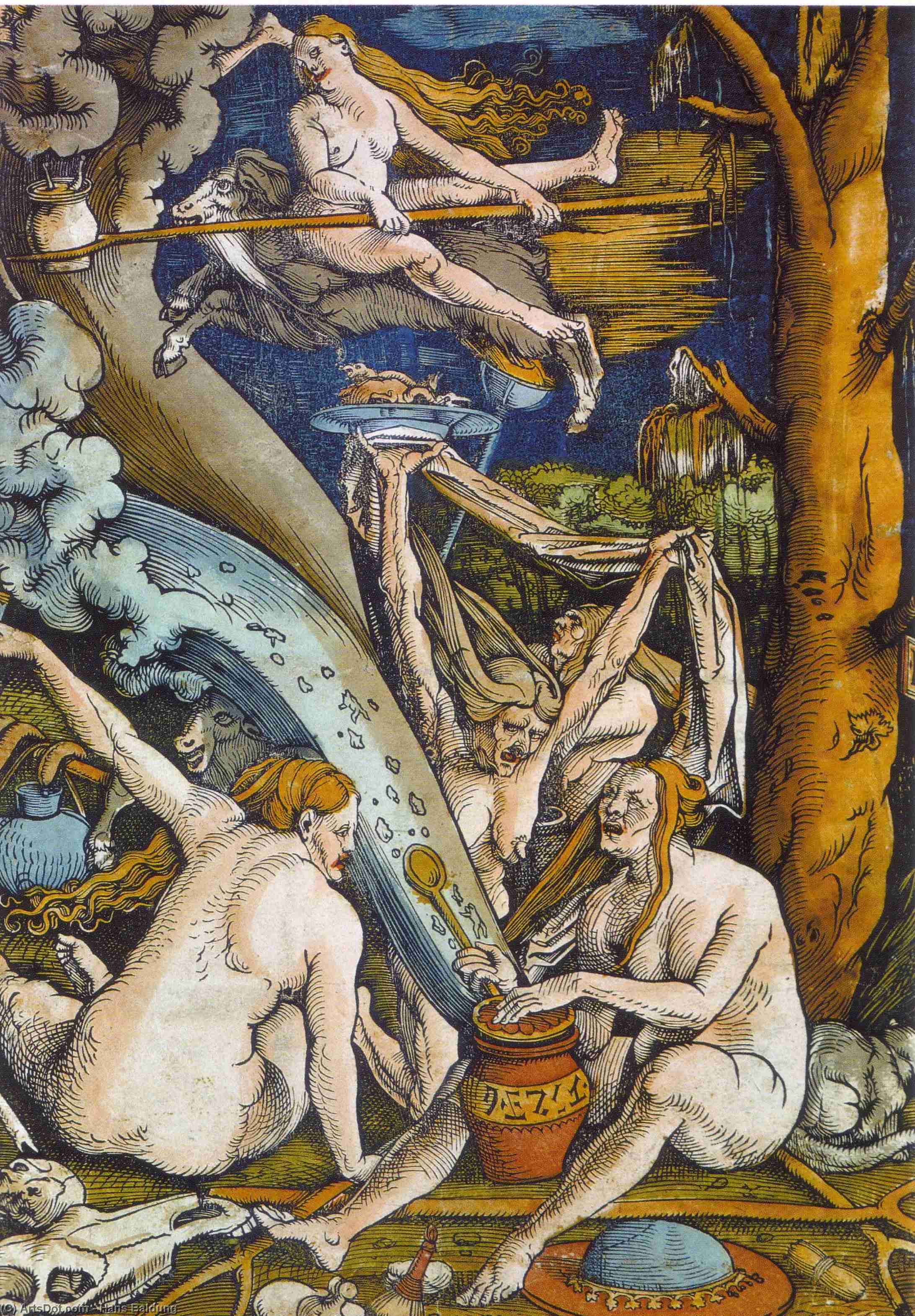 WikiOO.org - Encyclopedia of Fine Arts - Maalaus, taideteos Hans Baldung - Witches