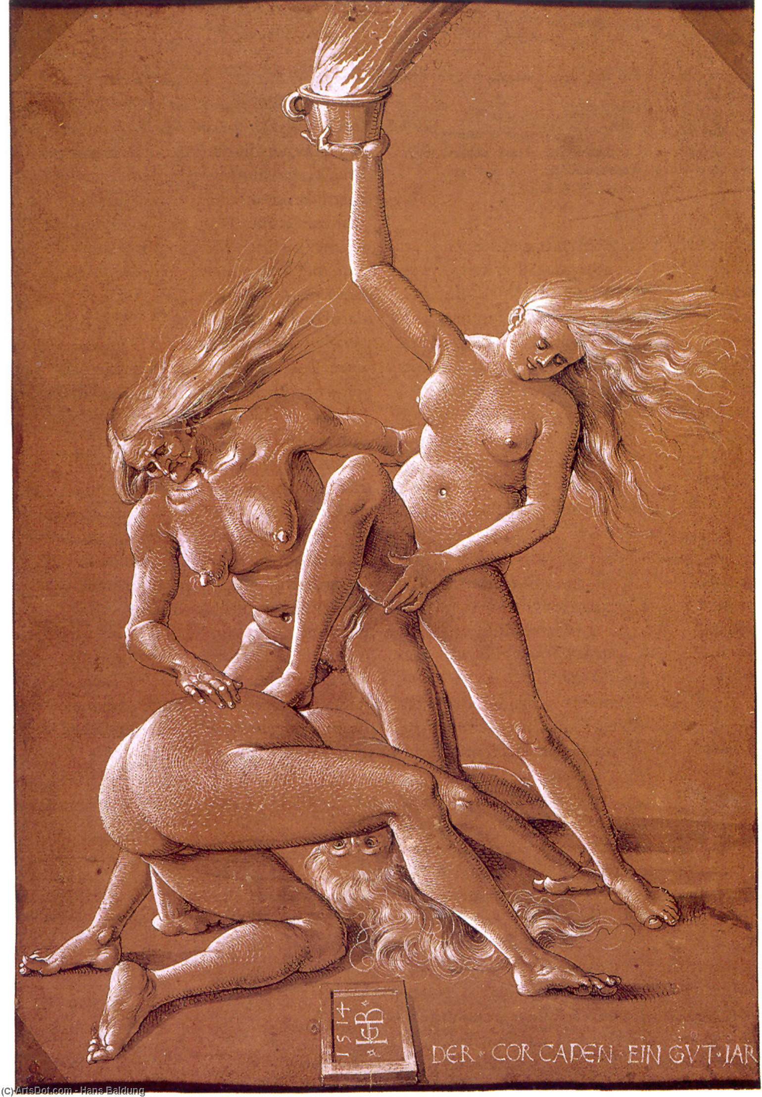 Wikioo.org - The Encyclopedia of Fine Arts - Painting, Artwork by Hans Baldung - Witches