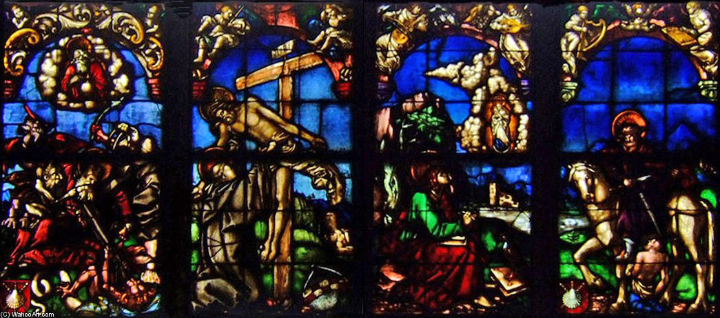 Wikioo.org - The Encyclopedia of Fine Arts - Painting, Artwork by Hans Baldung - Stained glass windows in the Loch Family Chapel