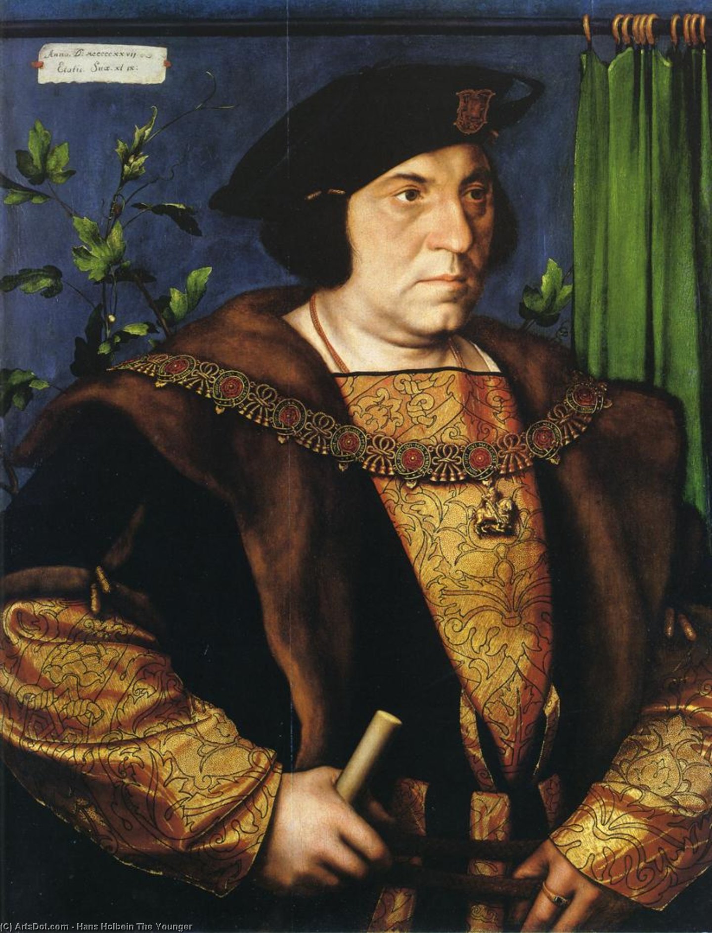 Wikioo.org - Bách khoa toàn thư về mỹ thuật - Vẽ tranh, Tác phẩm nghệ thuật Hans Holbein The Younger - Sir Henry Guildford