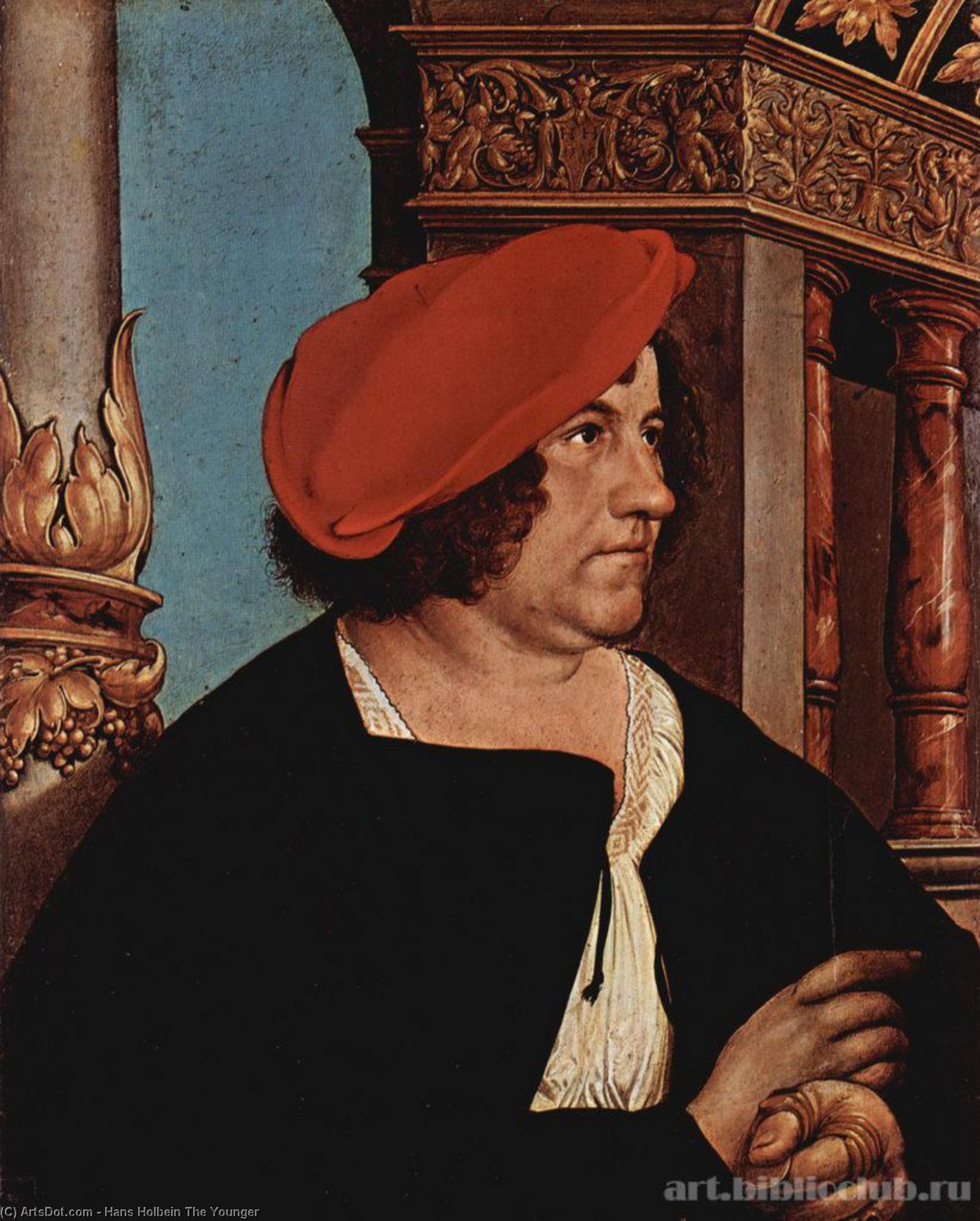 Wikioo.org – La Enciclopedia de las Bellas Artes - Pintura, Obras de arte de Hans Holbein The Younger - El alcalde Jakob Meyer zum Hasen