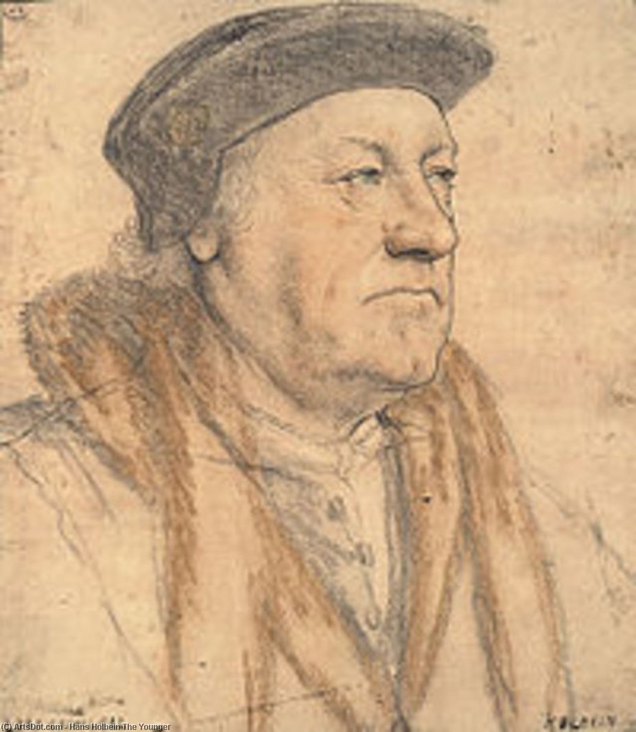 WikiOO.org - Güzel Sanatlar Ansiklopedisi - Resim, Resimler Hans Holbein The Younger - George Nevill, 3rd Baron Bergavenny