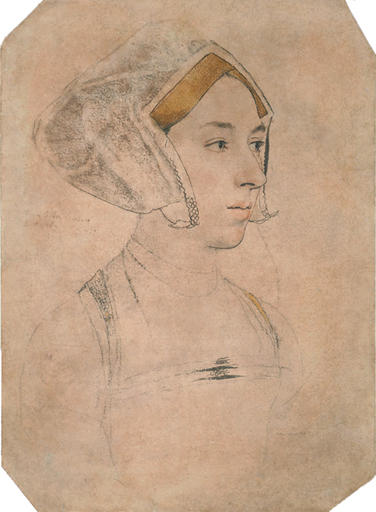 Wikioo.org - The Encyclopedia of Fine Arts - Painting, Artwork by Hans Holbein The Younger - Portrait of a Lady, thought to be Anne Boleyn