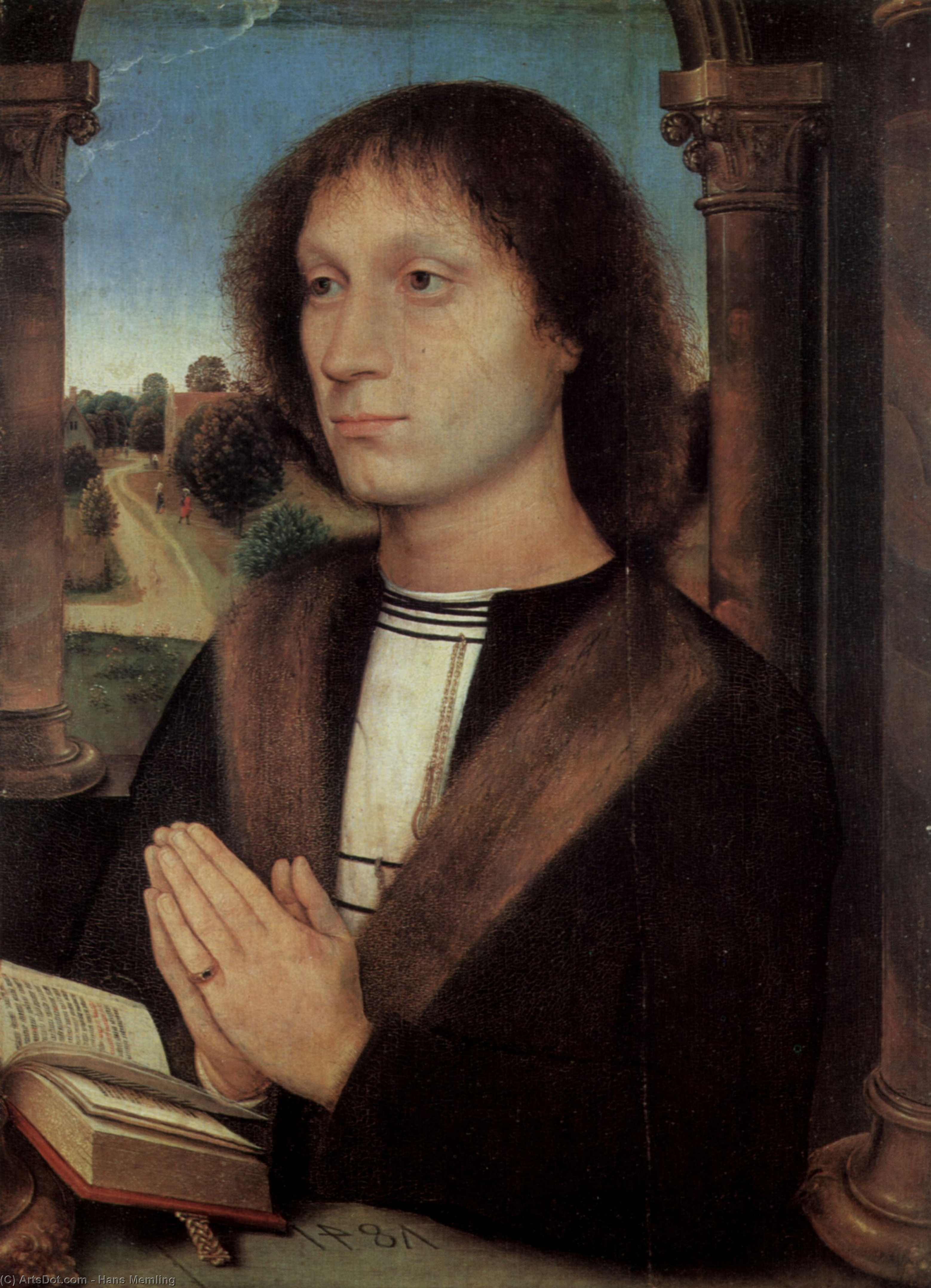 WikiOO.org - Encyclopedia of Fine Arts - Maľba, Artwork Hans Memling - Portrait of Benedetto Portinari