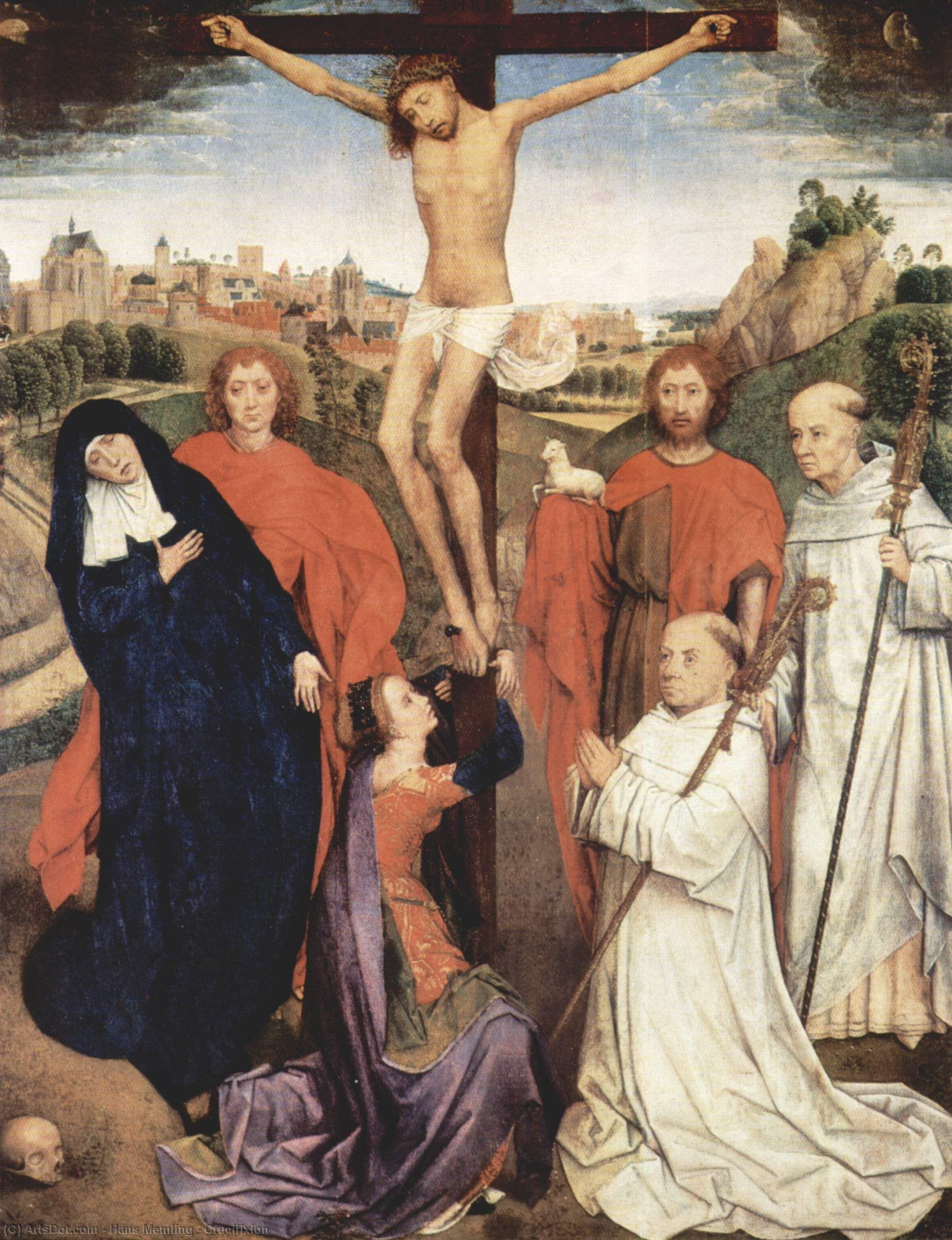 WikiOO.org - אנציקלופדיה לאמנויות יפות - ציור, יצירות אמנות Hans Memling - Crucifixion