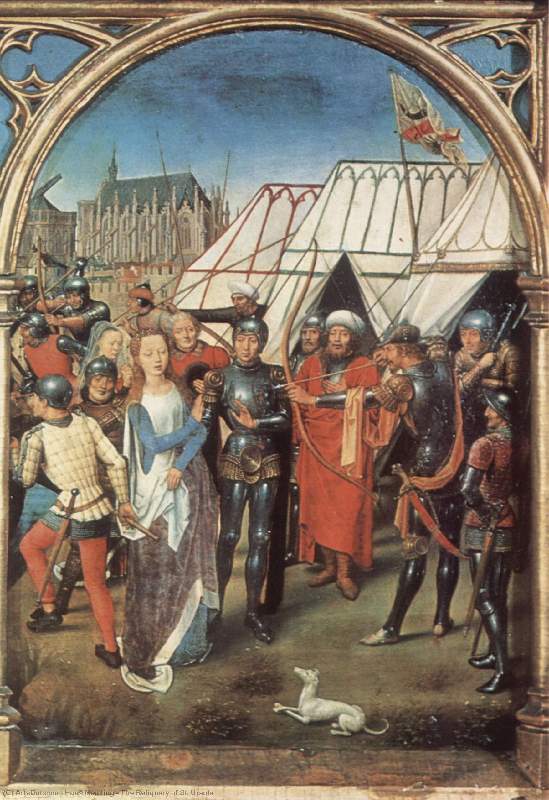 Wikioo.org - The Encyclopedia of Fine Arts - Painting, Artwork by Hans Memling - The Reliquary of St. Ursula