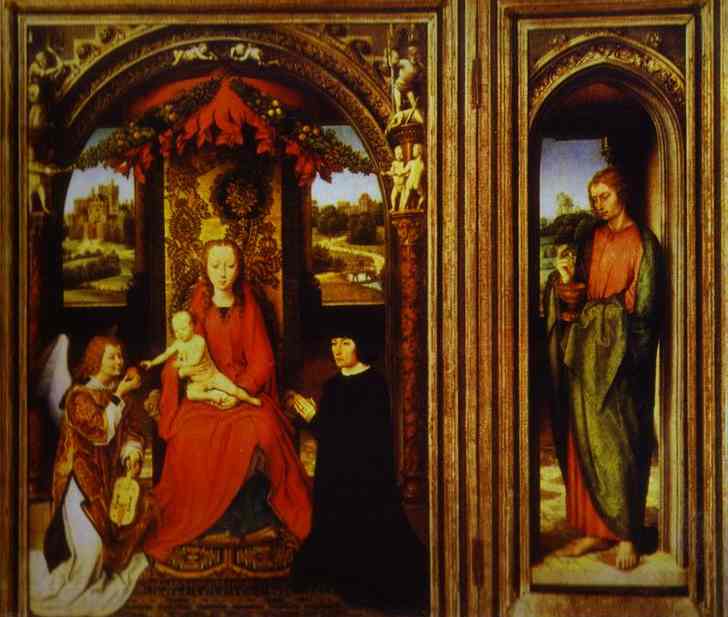 Wikioo.org - The Encyclopedia of Fine Arts - Painting, Artwork by Hans Memling - Altar of Saints John the Baptist and John the Evangelist