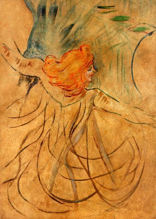Wikioo.org – L'Encyclopédie des Beaux Arts - Peinture, Oeuvre de Henri De Toulouse Lautrec - Au Music Hall Loie Fuller