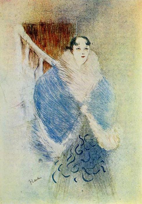 WikiOO.org - Encyclopedia of Fine Arts - Maleri, Artwork Henri De Toulouse Lautrec - Elsa The Viennese