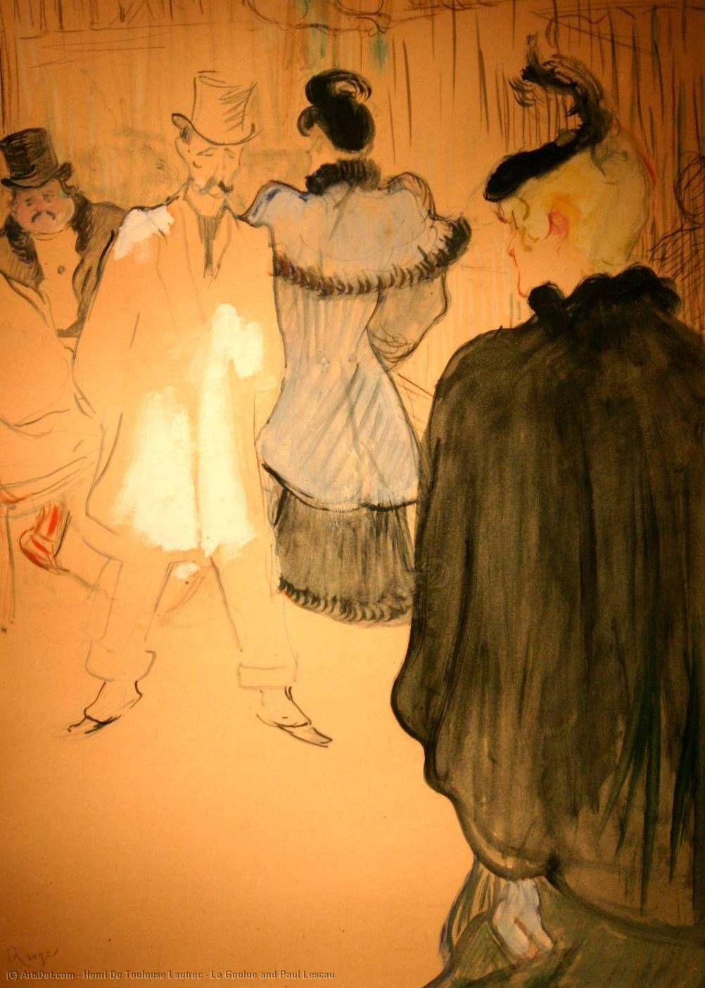 WikiOO.org - Encyclopedia of Fine Arts - Maalaus, taideteos Henri De Toulouse Lautrec - La Goulue and Paul Lescau