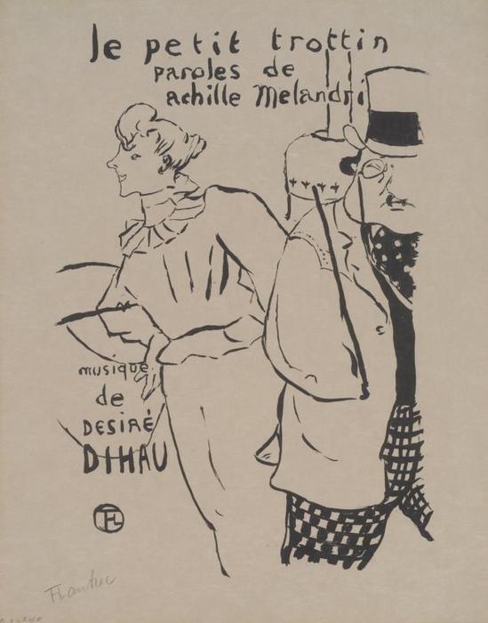 WikiOO.org - Enciclopédia das Belas Artes - Pintura, Arte por Henri De Toulouse Lautrec - The Little Trottin