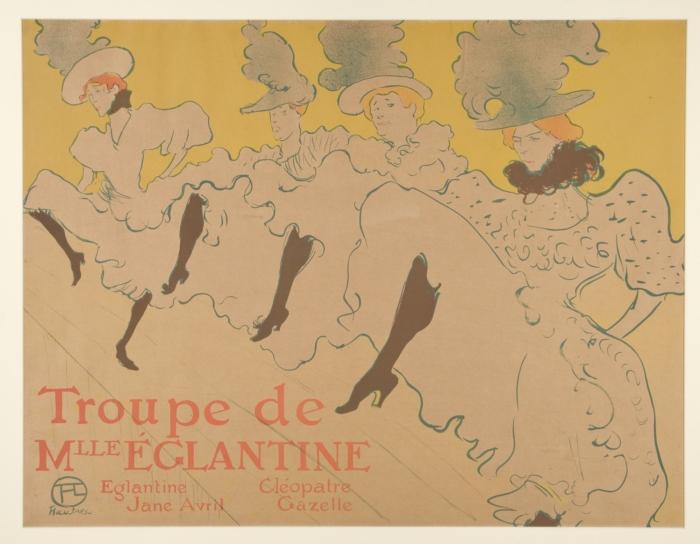 Wikioo.org - Die Enzyklopädie bildender Kunst - Malerei, Kunstwerk von Henri De Toulouse Lautrec - Fräulein Eglantine Troupe
