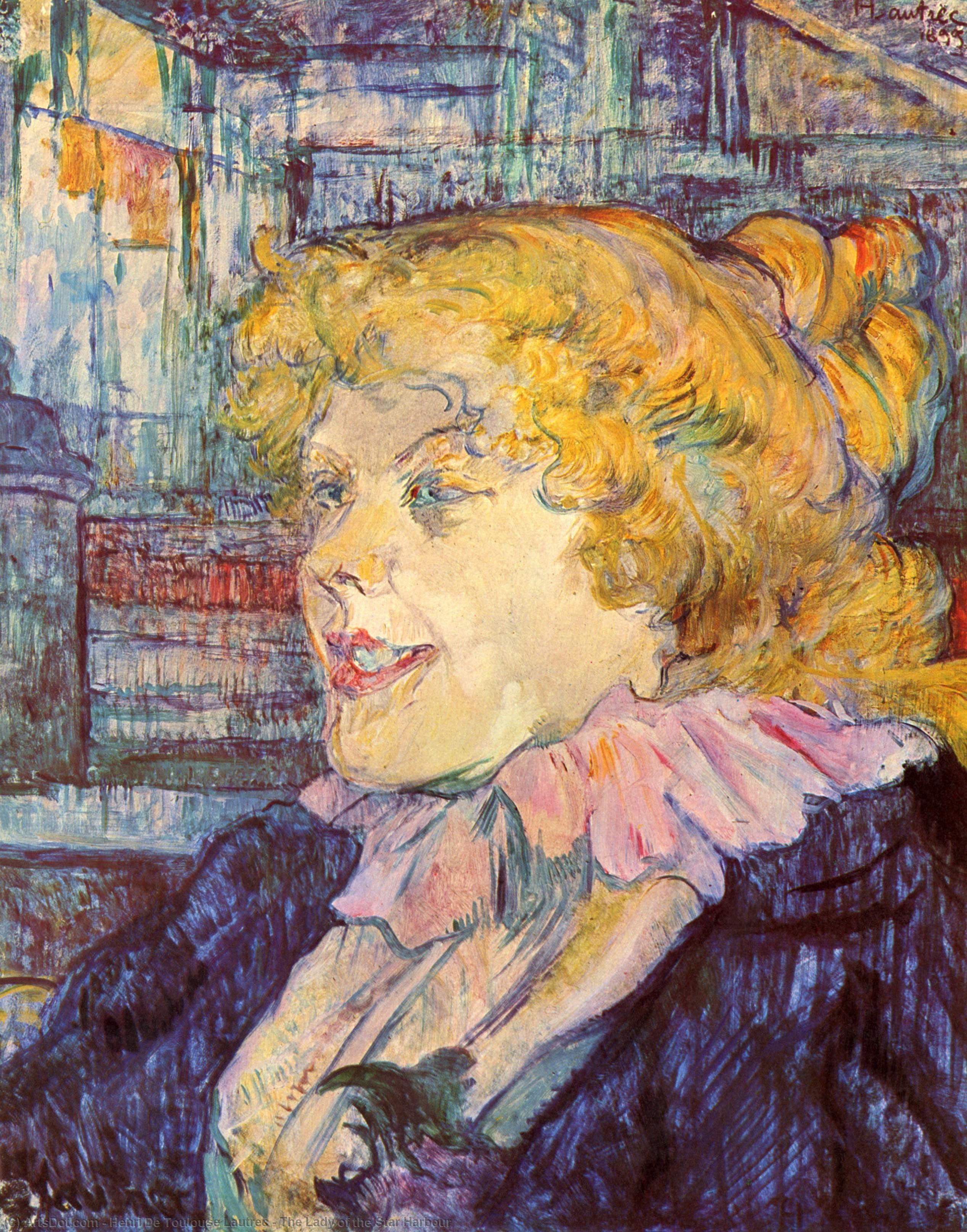 Wikioo.org - The Encyclopedia of Fine Arts - Painting, Artwork by Henri De Toulouse Lautrec - The Lady of the Star Harbour