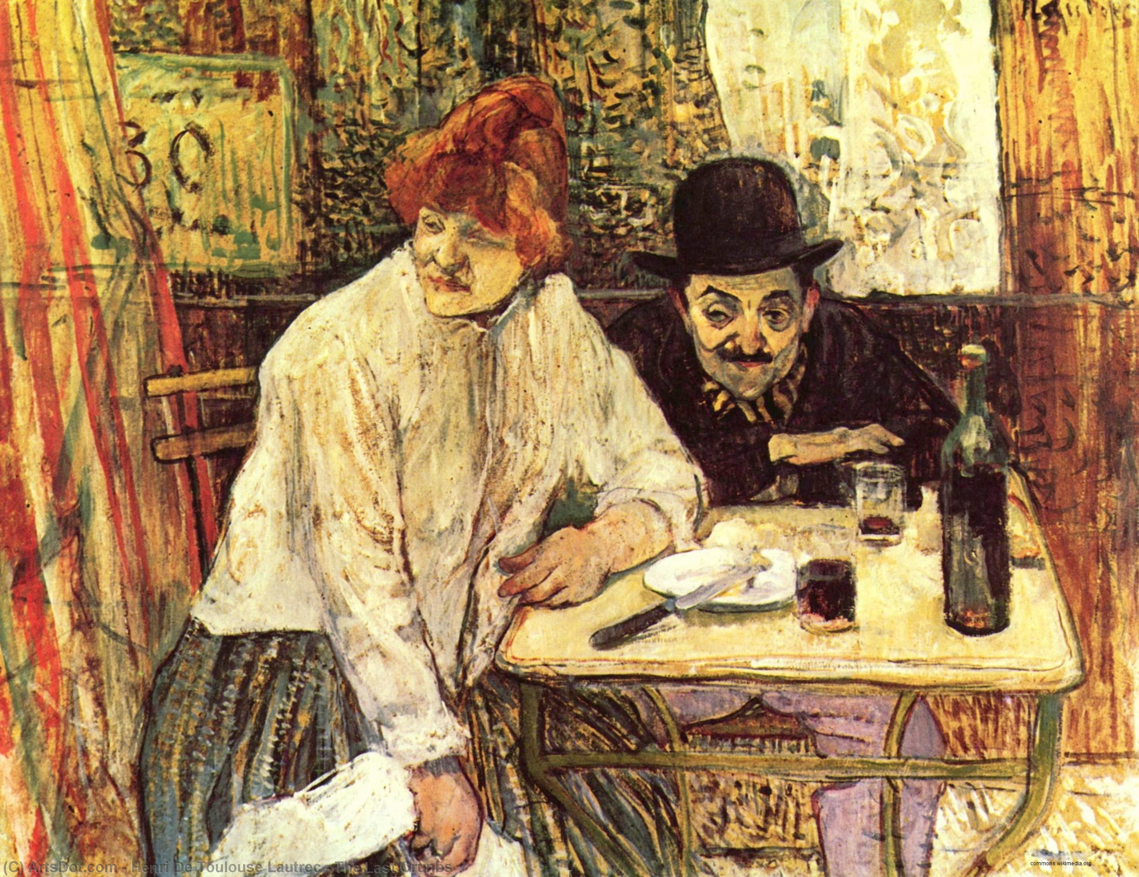 Wikioo.org - The Encyclopedia of Fine Arts - Painting, Artwork by Henri De Toulouse Lautrec - The Last Crunbs