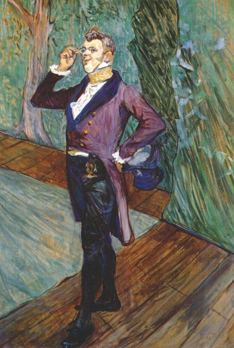 Wikoo.org - موسوعة الفنون الجميلة - اللوحة، العمل الفني Henri De Toulouse Lautrec - The actor Henry Samary