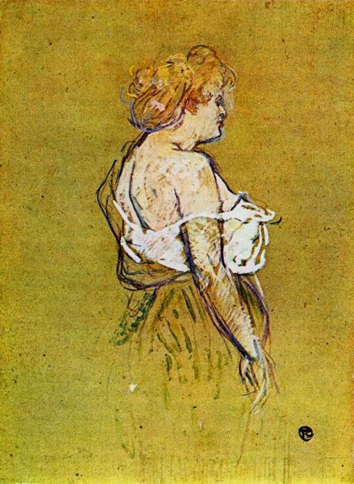 Wikioo.org - The Encyclopedia of Fine Arts - Painting, Artwork by Henri De Toulouse Lautrec - Mlle Lucie Bellanger