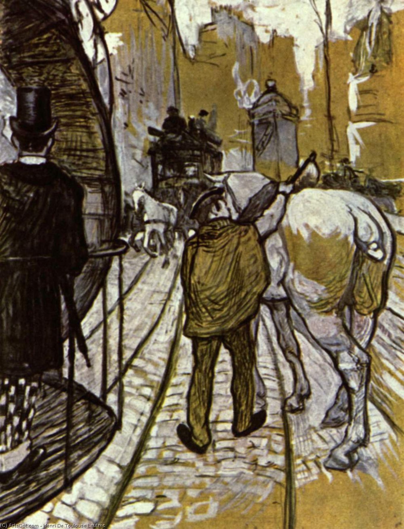 Wikioo.org – L'Encyclopédie des Beaux Arts - Peinture, Oeuvre de Henri De Toulouse Lautrec - le littoral Autobus  entreprise