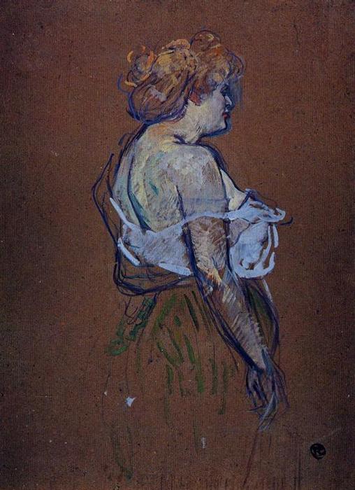 WikiOO.org - Encyclopedia of Fine Arts - Schilderen, Artwork Henri De Toulouse Lautrec - Lucie Bellanger