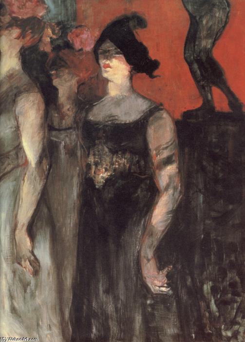 Wikioo.org – La Enciclopedia de las Bellas Artes - Pintura, Obras de arte de Henri De Toulouse Lautrec - Messaline (entre dos extras)