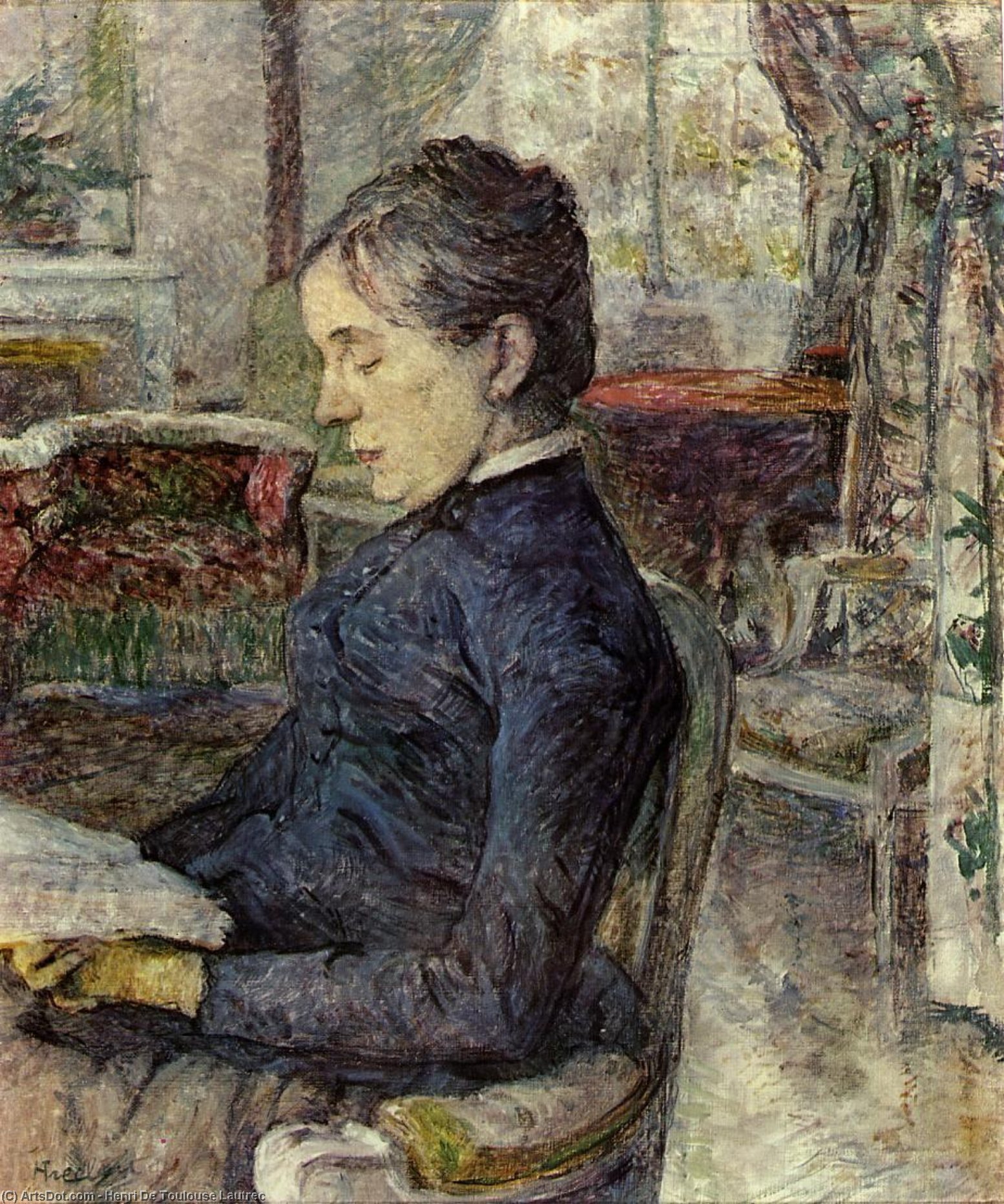 WikiOO.org - Encyclopedia of Fine Arts - Maalaus, taideteos Henri De Toulouse Lautrec - Comtesse