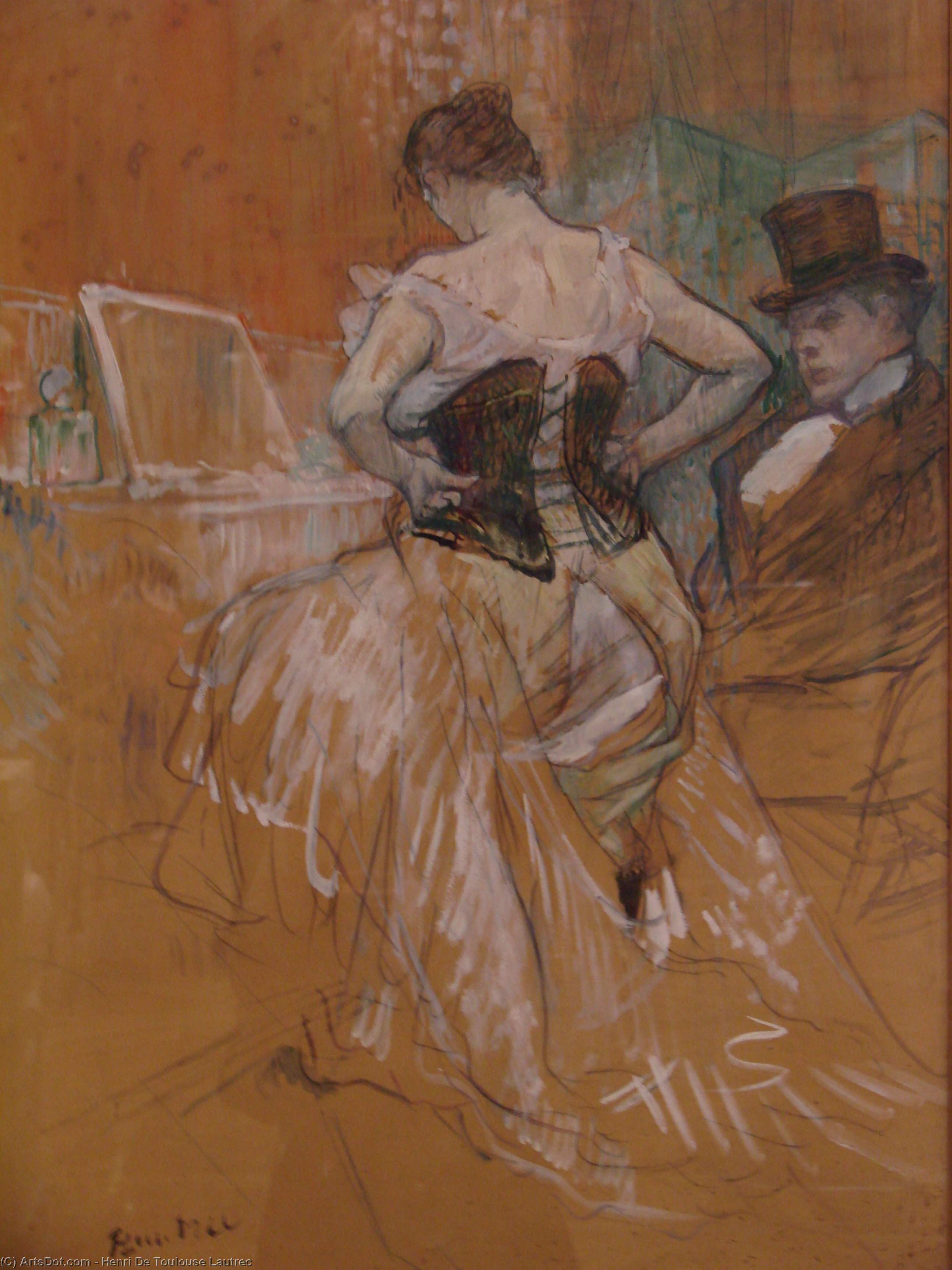 Wikioo.org - The Encyclopedia of Fine Arts - Painting, Artwork by Henri De Toulouse Lautrec - Conquest of passage