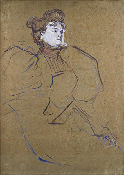 Wikioo.org - The Encyclopedia of Fine Arts - Painting, Artwork by Henri De Toulouse Lautrec - Portrait of Misia Natanson