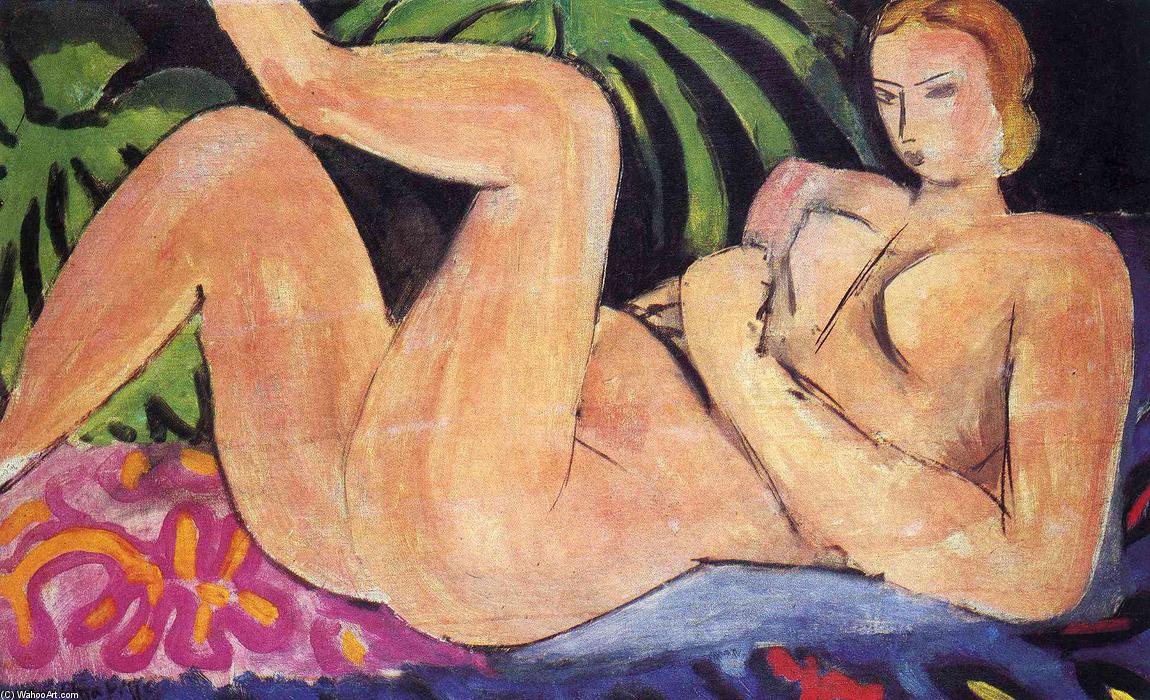 Wikioo.org - The Encyclopedia of Fine Arts - Painting, Artwork by Henri Matisse - A Nude with her Heel on her Knee