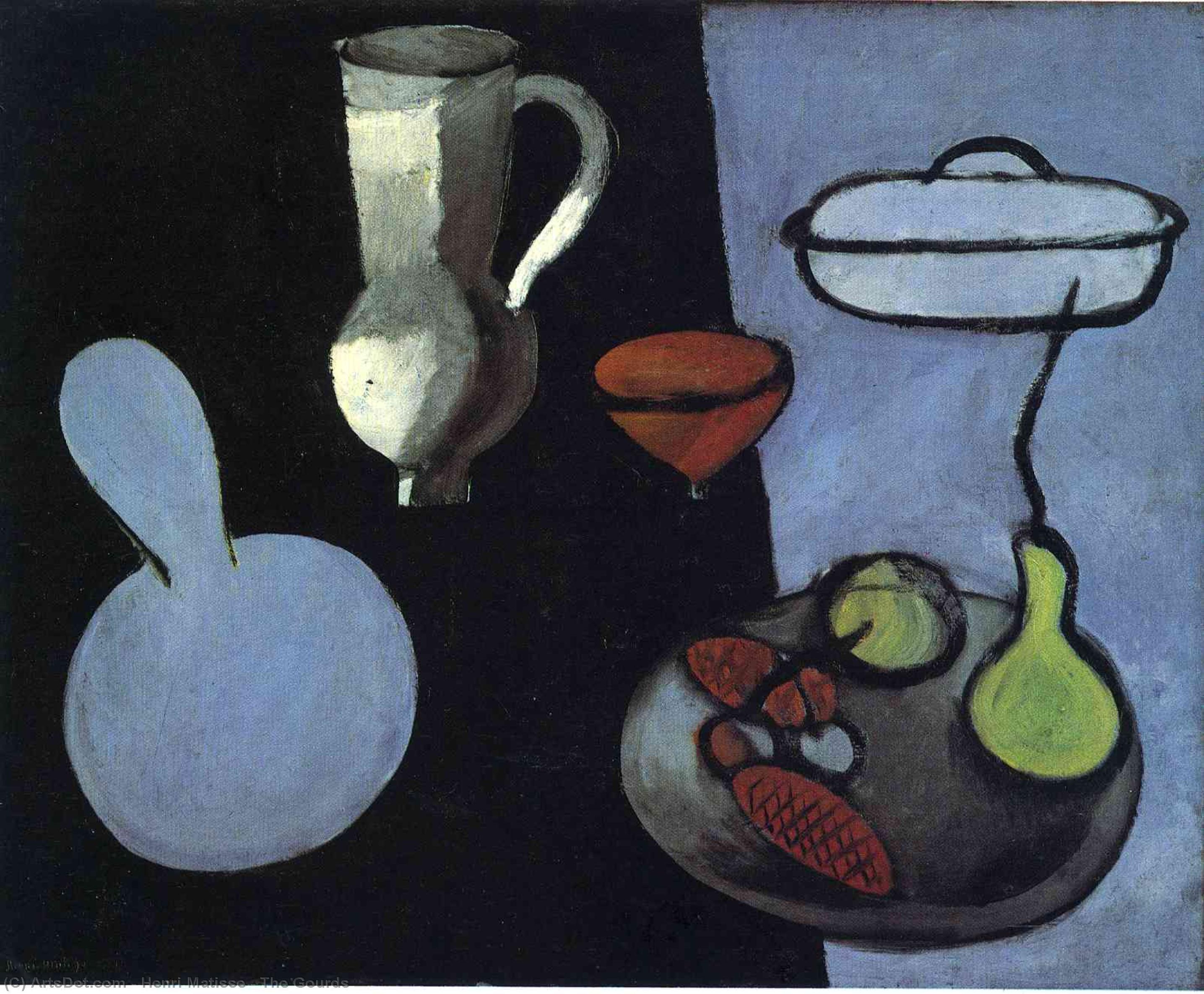 Wikoo.org - موسوعة الفنون الجميلة - اللوحة، العمل الفني Henri Matisse - The Gourds