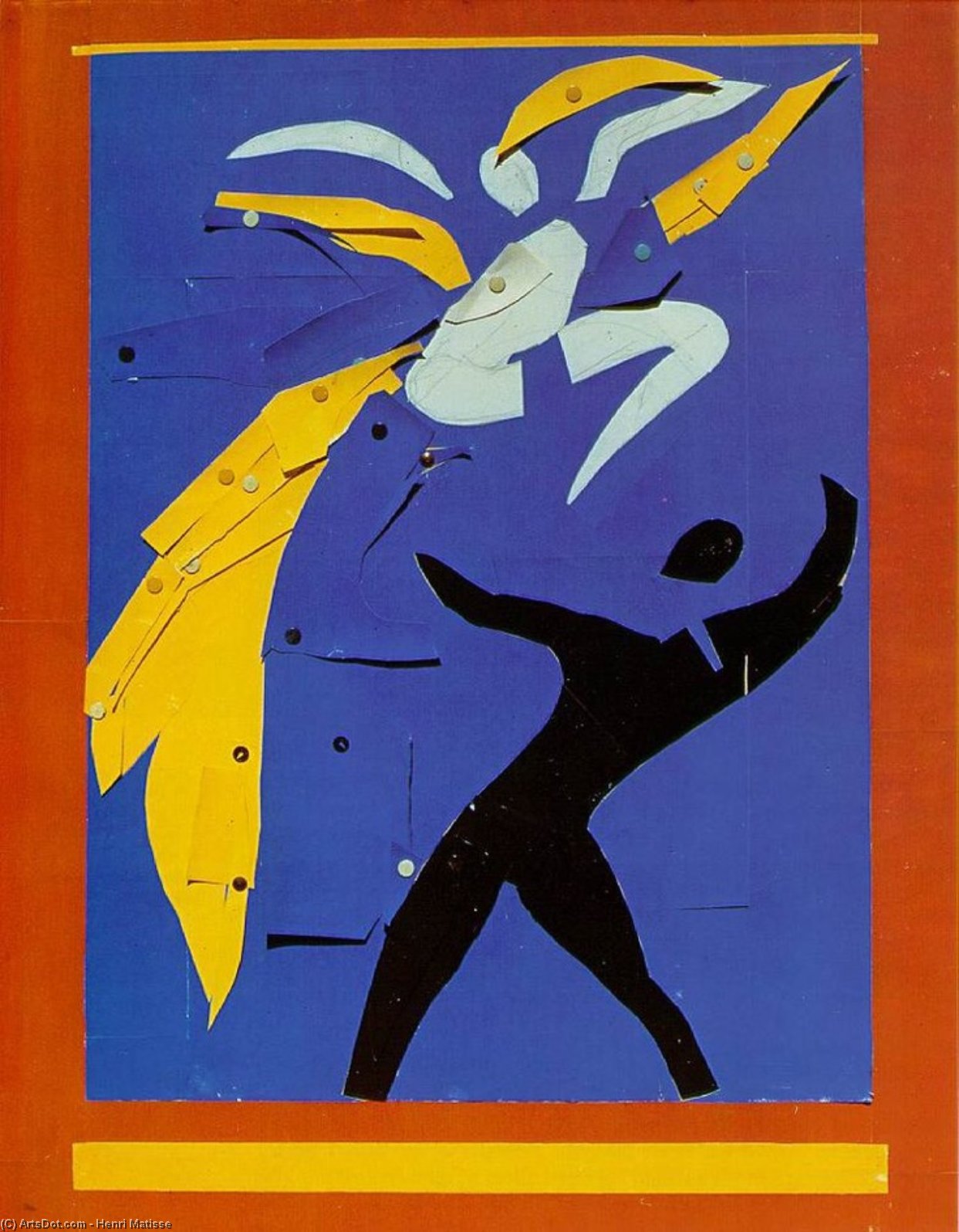 Wikoo.org - موسوعة الفنون الجميلة - اللوحة، العمل الفني Henri Matisse - Two Dancers (Study for Rouge et Noir