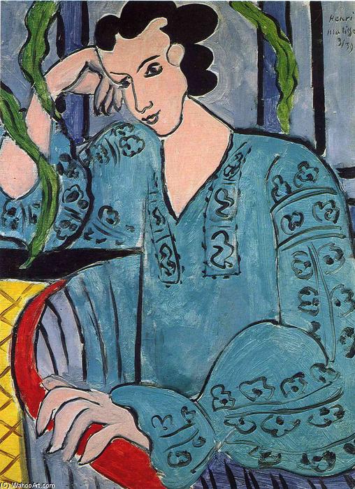 Wikioo.org - The Encyclopedia of Fine Arts - Painting, Artwork by Henri Matisse - The Romanian Green Bluse