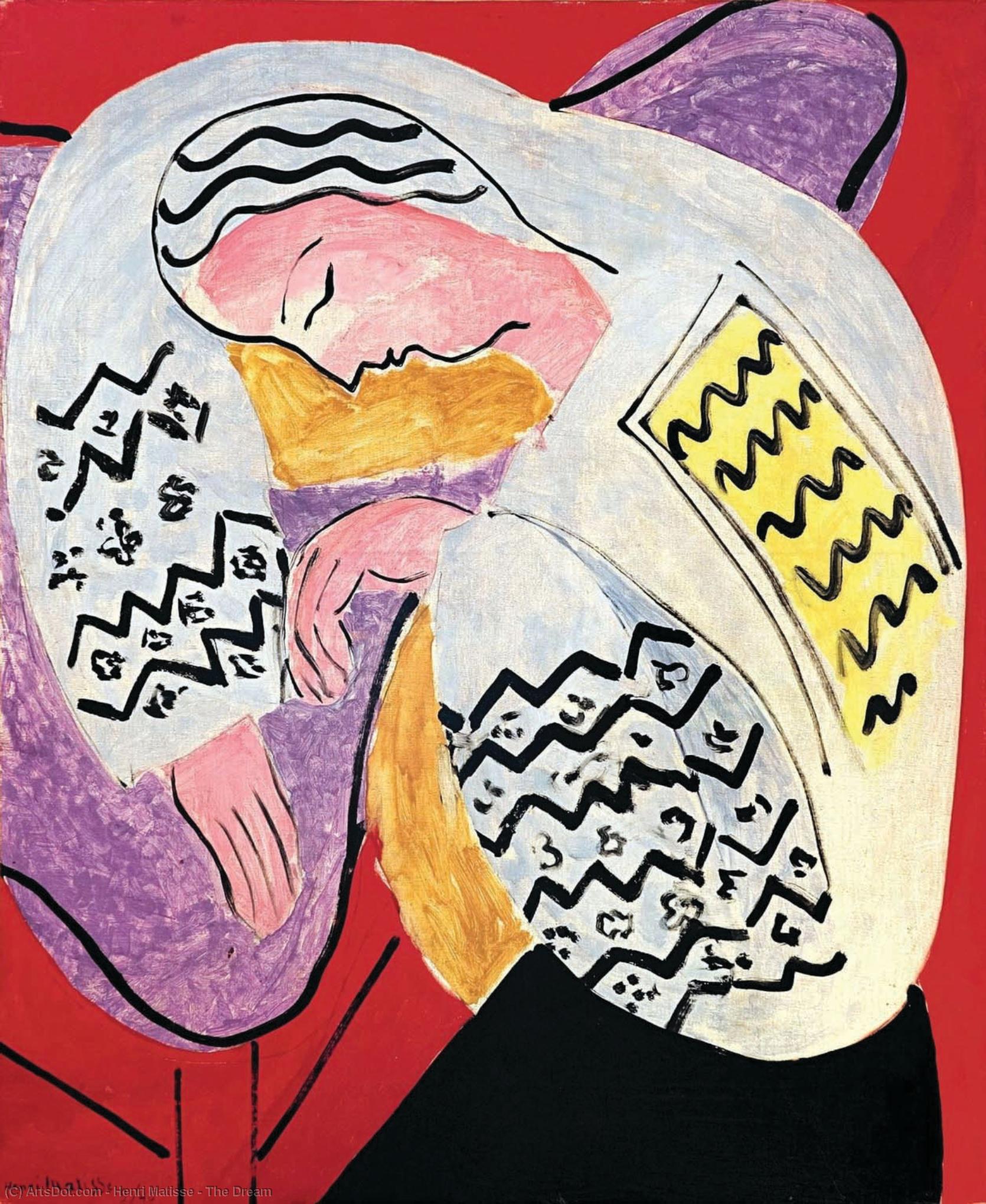 Wikioo.org - สารานุกรมวิจิตรศิลป์ - จิตรกรรม Henri Matisse - The Dream