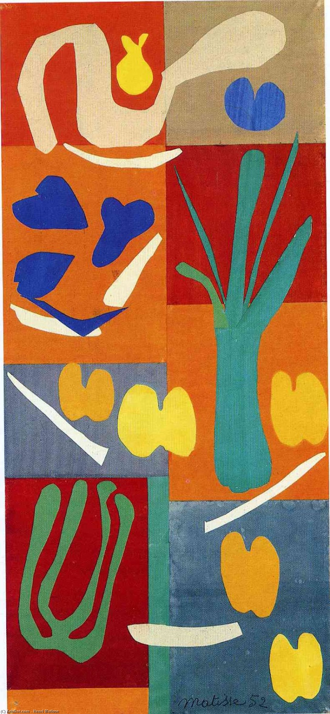 Wikioo.org - สารานุกรมวิจิตรศิลป์ - จิตรกรรม Henri Matisse - Vegetables