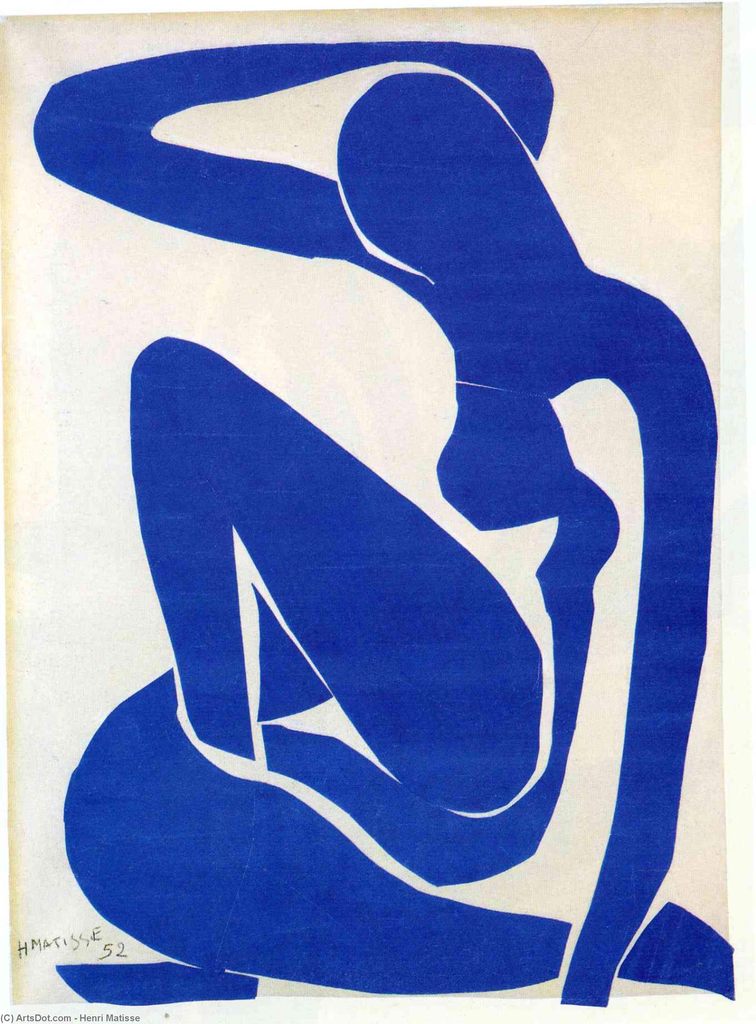 Wikioo.org - The Encyclopedia of Fine Arts - Painting, Artwork by Henri Matisse - Blue Nude