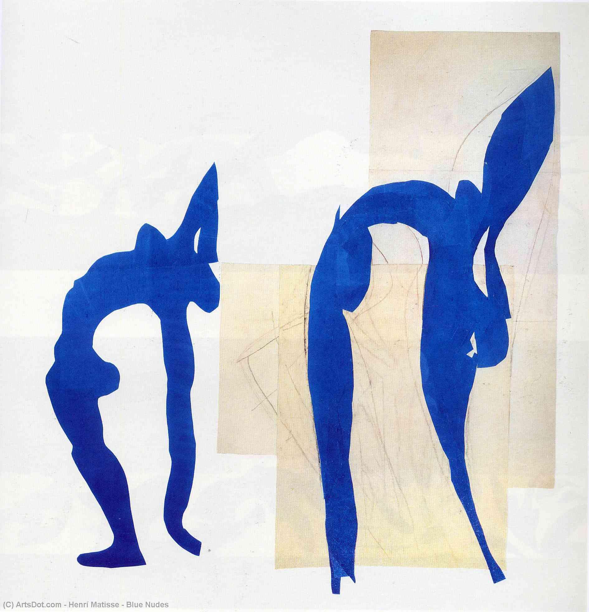 Wikioo.org – L'Encyclopédie des Beaux Arts - Peinture, Oeuvre de Henri Matisse - Bleu Nus
