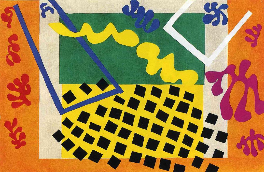 Wikoo.org - موسوعة الفنون الجميلة - اللوحة، العمل الفني Henri Matisse - Cut Outs