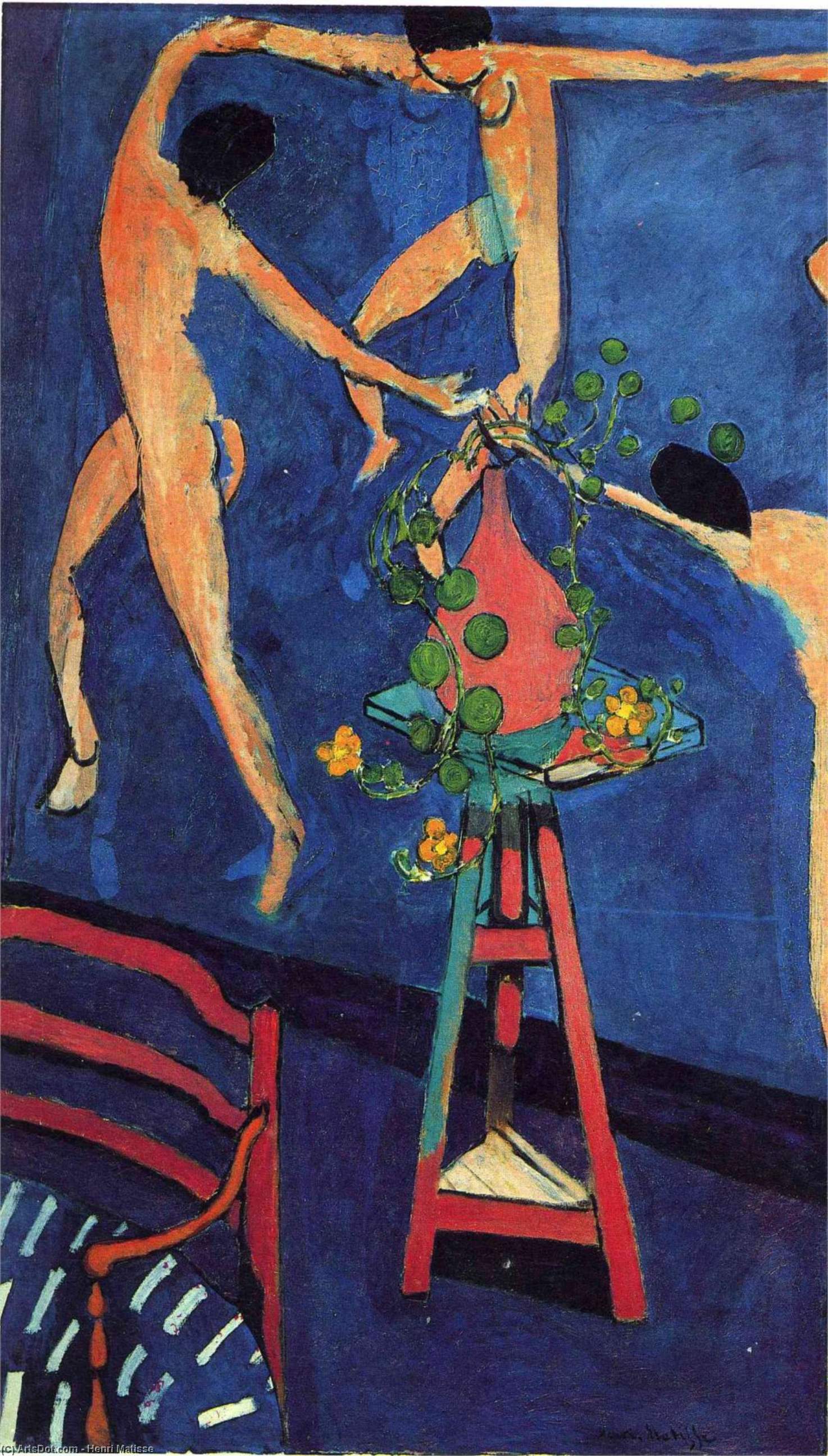 WikiOO.org - Enciklopedija dailės - Tapyba, meno kuriniai Henri Matisse - Nasturtiums with ''The Dance'' (II)