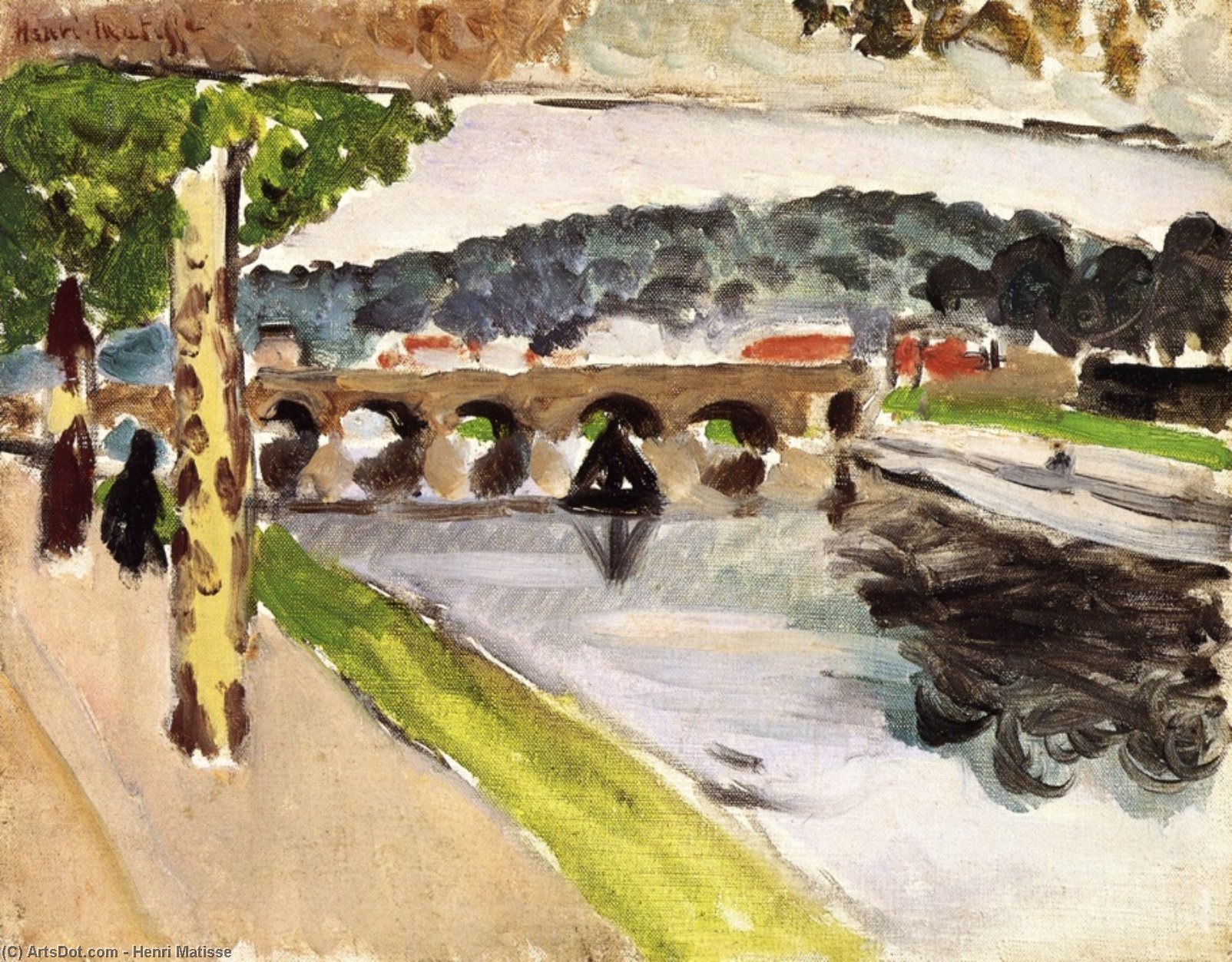 WikiOO.org - Encyclopedia of Fine Arts - Maleri, Artwork Henri Matisse - Parade, Platanes