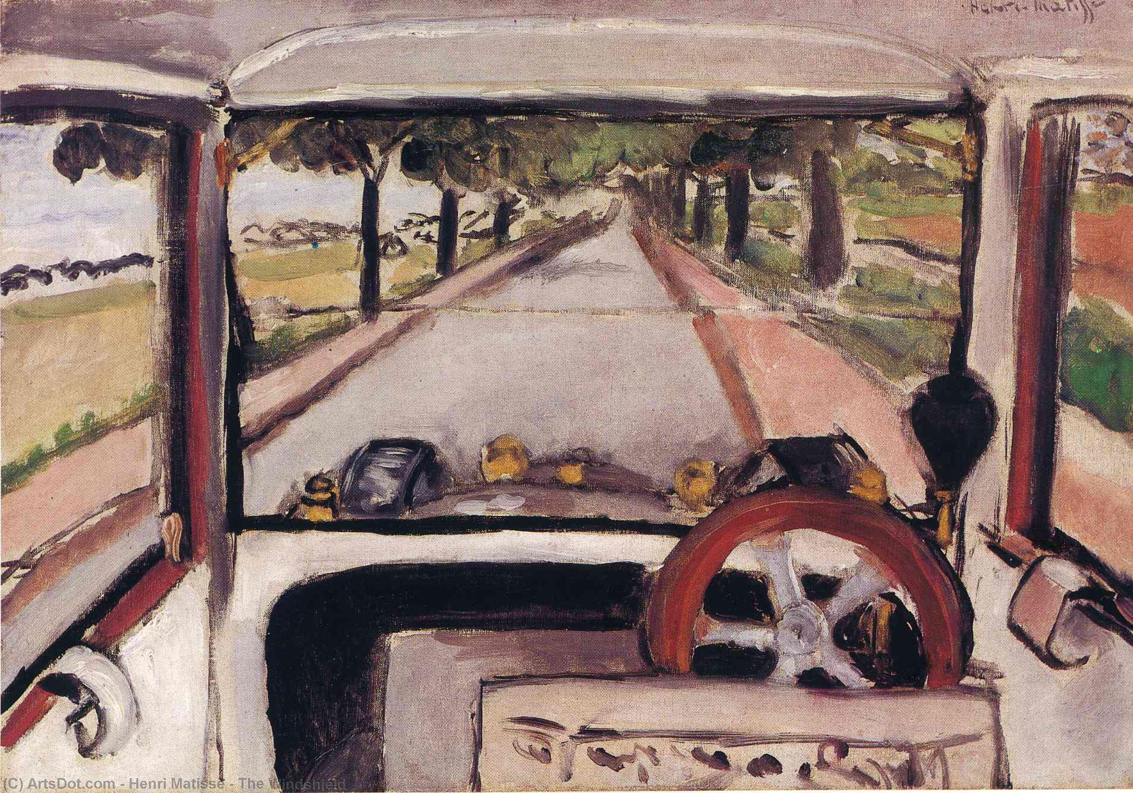 Wikioo.org - The Encyclopedia of Fine Arts - Painting, Artwork by Henri Matisse - The Windshield