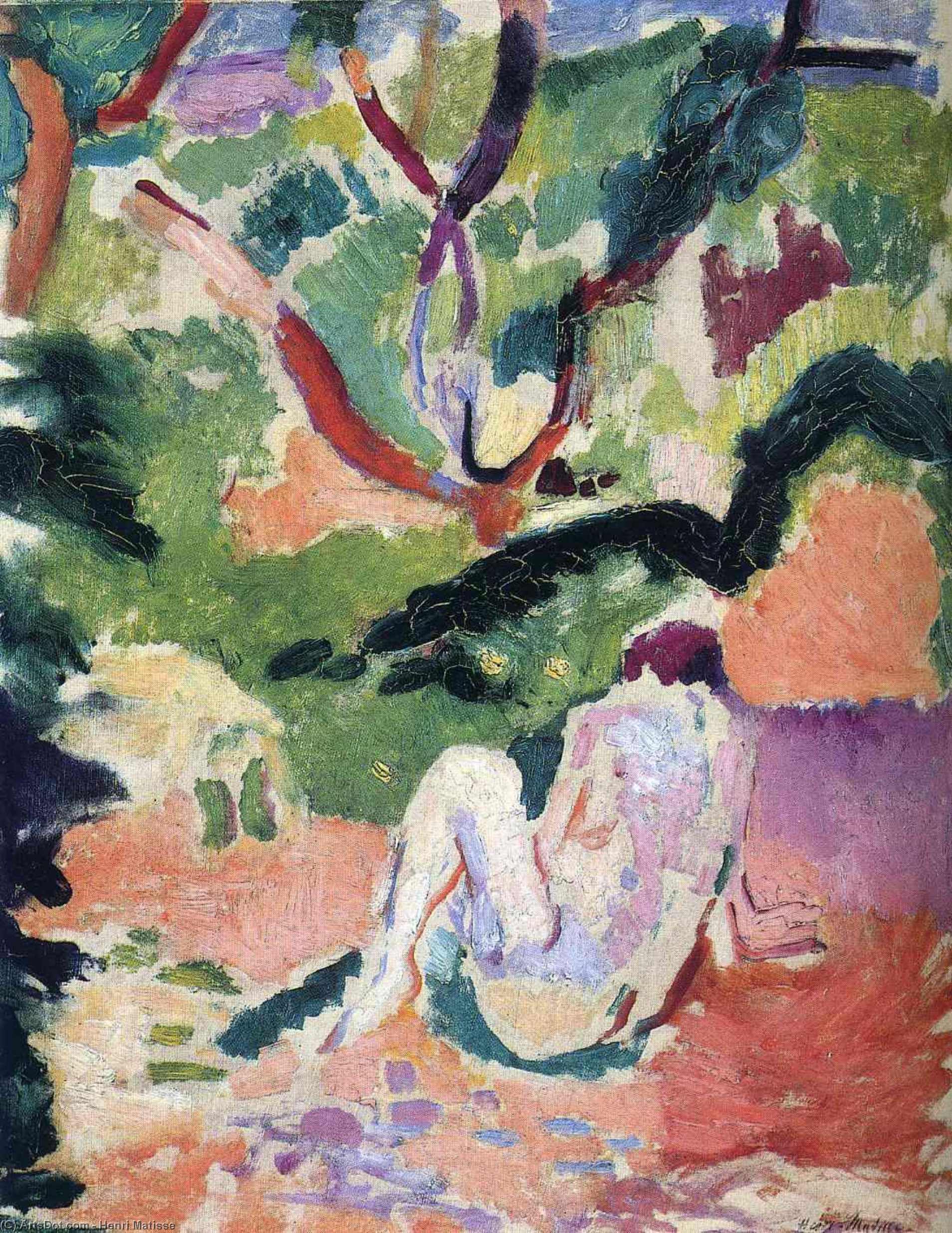 Wikioo.org - Die Enzyklopädie bildender Kunst - Malerei, Kunstwerk von Henri Matisse - nackt in ein wald