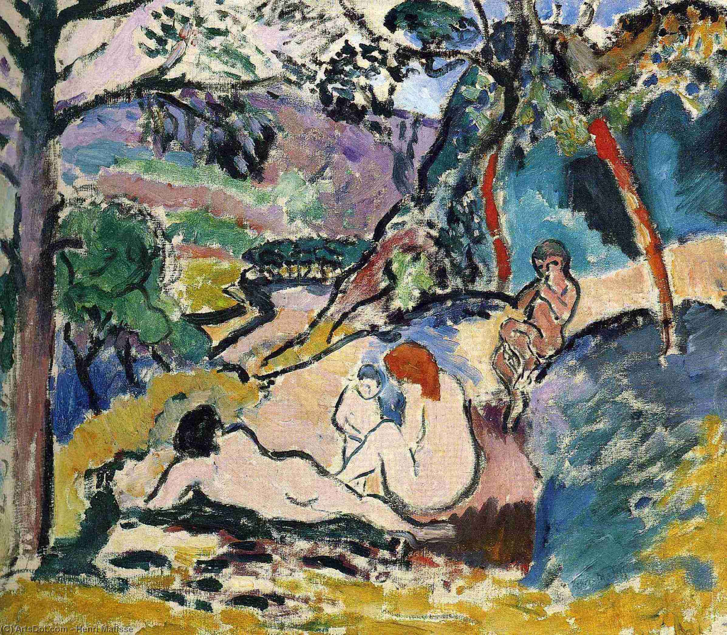 Wikoo.org - موسوعة الفنون الجميلة - اللوحة، العمل الفني Henri Matisse - Pastoral
